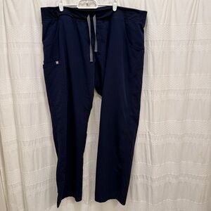Figs Kade Cargo Scrub Pants Navy Blue Women’s XXL Nurse Medical Uniform